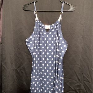 Ladies Blue Boho Summer Maxi Sundress, Size M